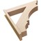 Ekena Millwork 8-in W x 42-in D x 42-in H Balboa Trad Rough Cedar Woodgrain TimberThane Outlooker, Primed Tan OUTUR080X42X42BOA04RCPR - alternate 4